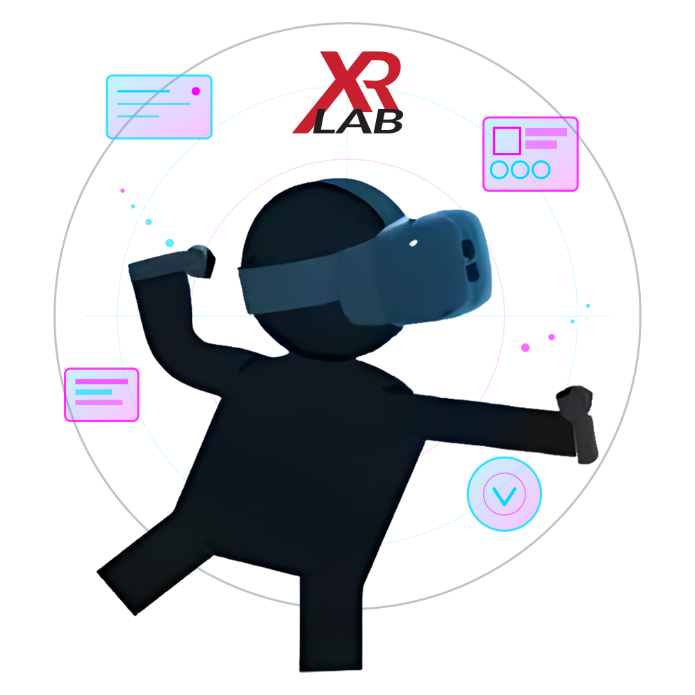 XR Lab sticker design: Vive Man